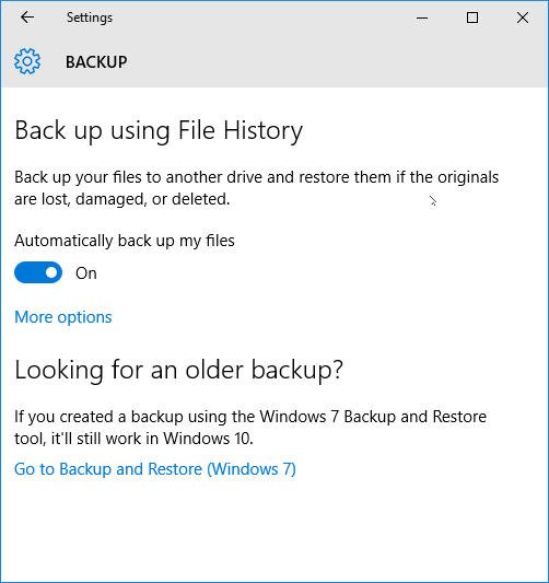 Windows 10 Backup Program