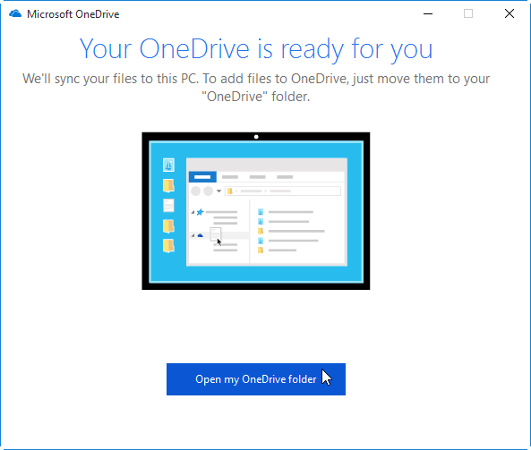 Open OneDrive Folder