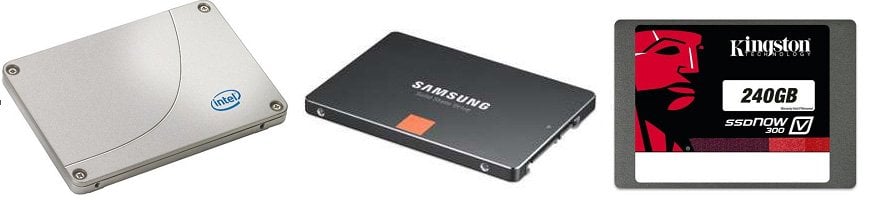 SSD Intel Samsung Kingston