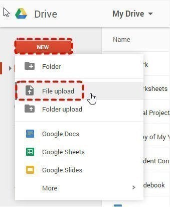 Upload Files To Google Drive