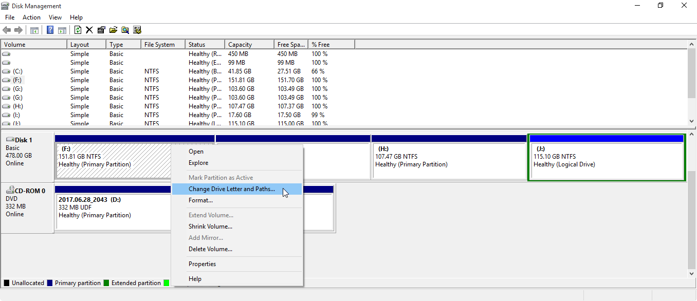 Change Drive Letter and Path 1