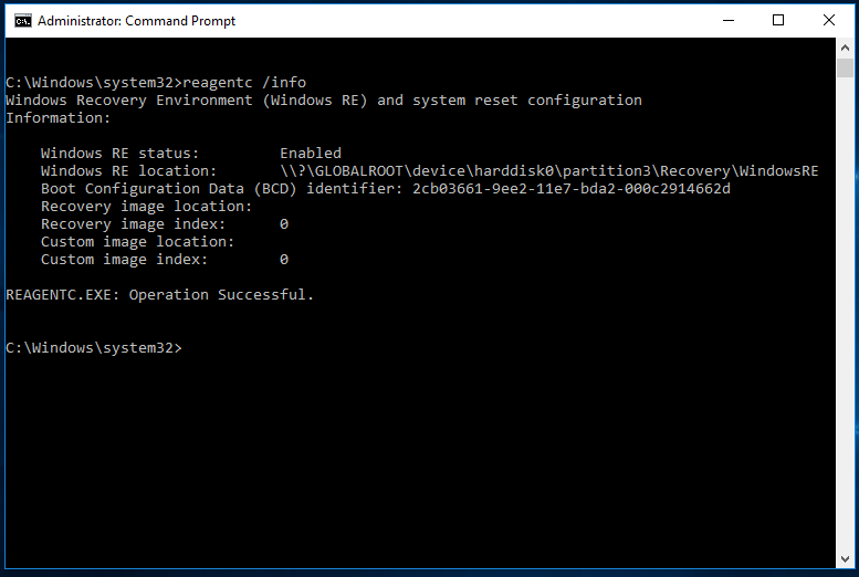 Locate Recovery Partition