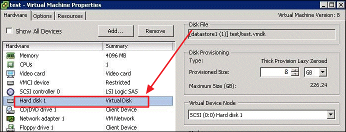 VMDK Partitions