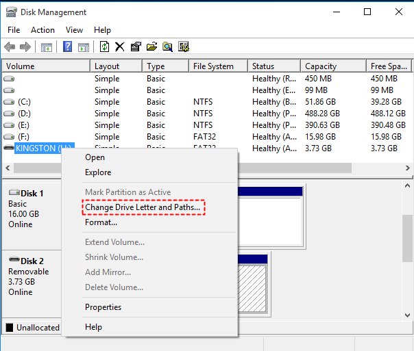 Change Drive Letter and Paths