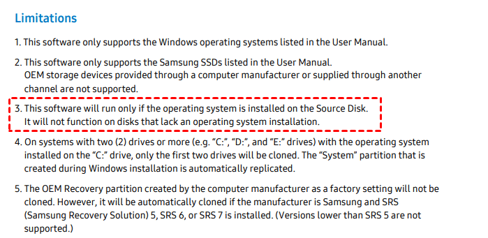 SDM Limitations