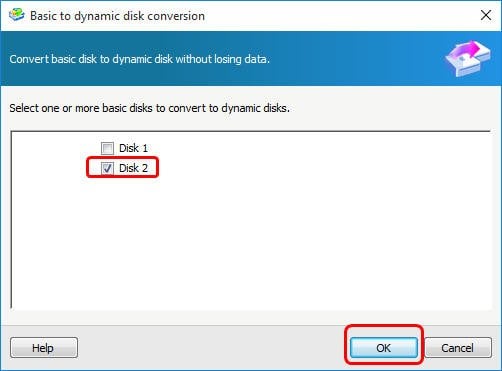 Convert Basic Disk to Dynamic Disk without Losing Data