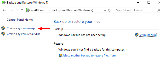 System Image Backup