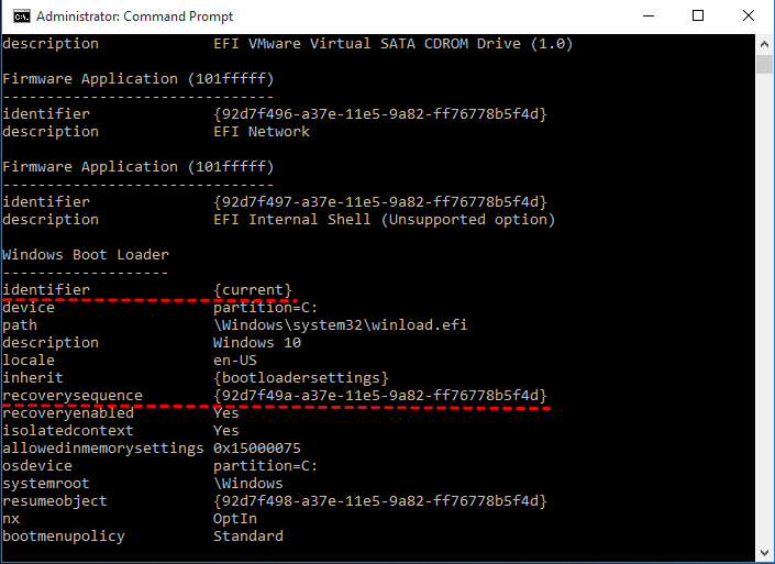 Identifier Recoverysequence