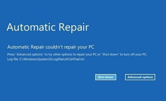 Windows 10 Automatic Repair Failed