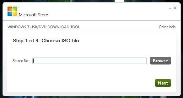 Choose ISO File