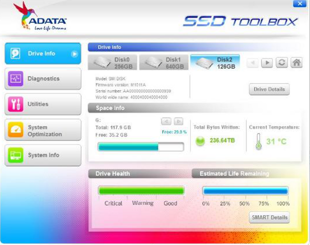 ADATA SSD Toolbox