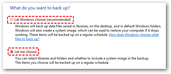 Select Backup Files