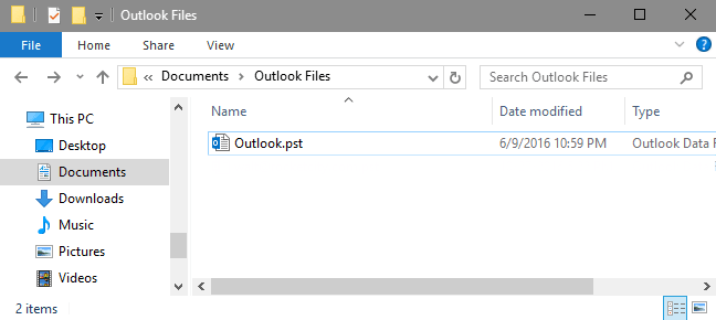 Copy Outlook PST Files