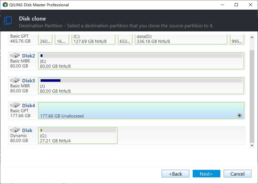 Select Dynamic Data Volume