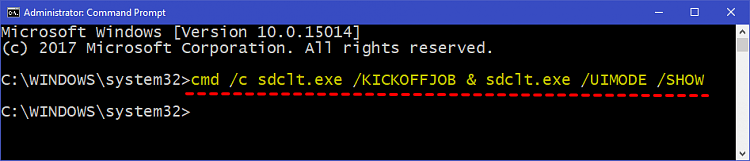 Backup Files using SDCLT