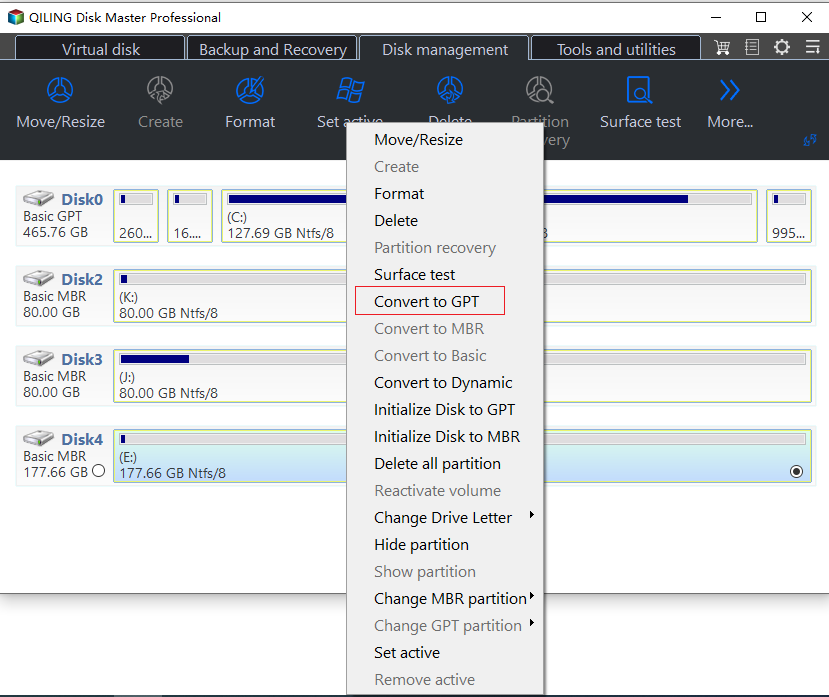 Convert 3tb Disk To GPT