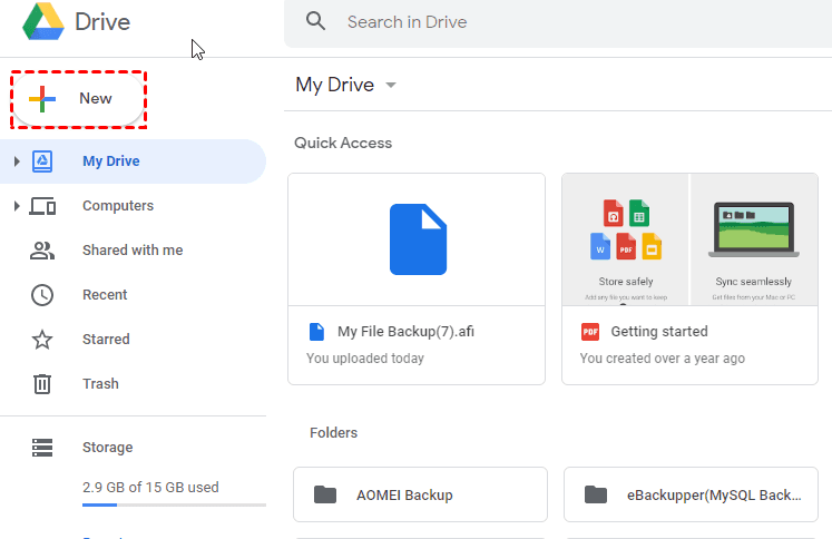 Google Drive New