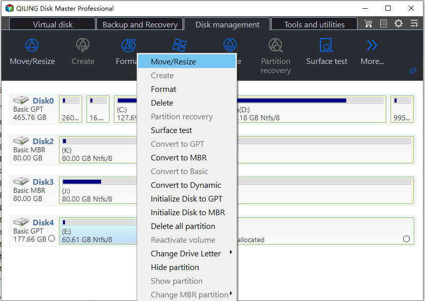 Merge Partitions