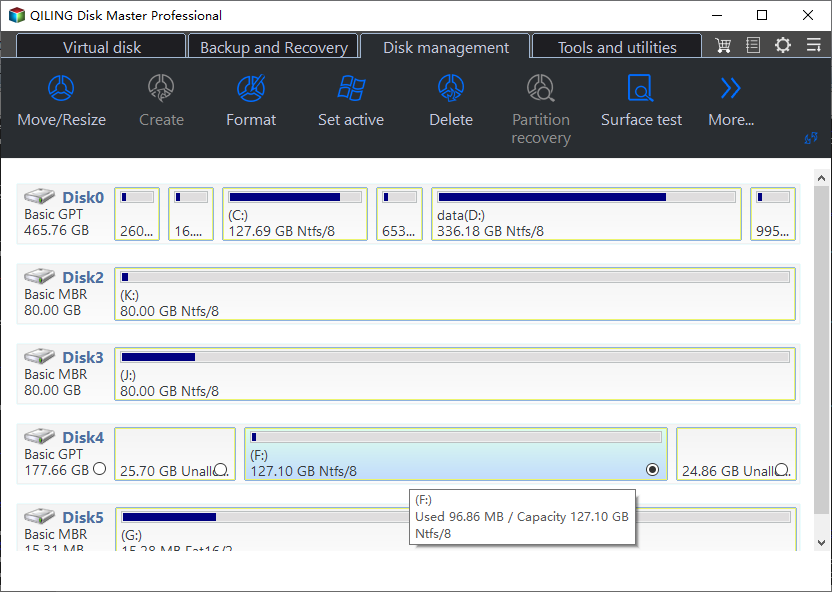 Move Partition Result