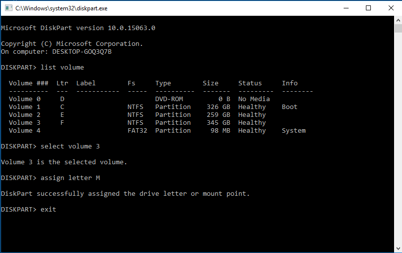  Shrink Volume via Command Prompt