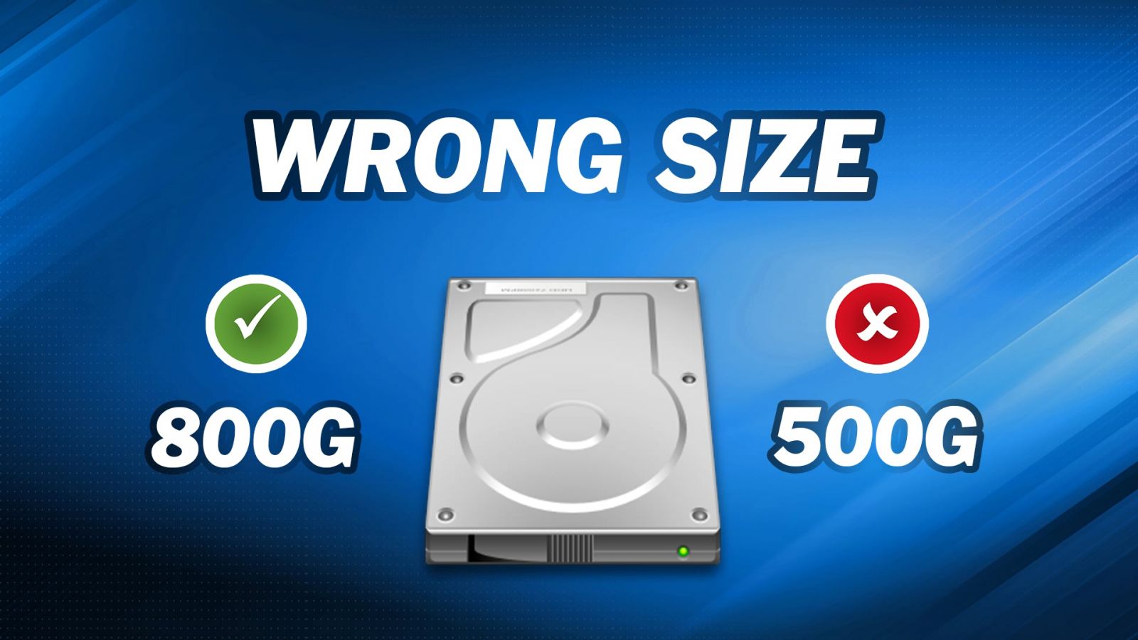 Cloned Hard Drive Shows Wrong Size