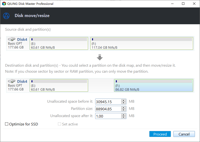 Shrink D Partition