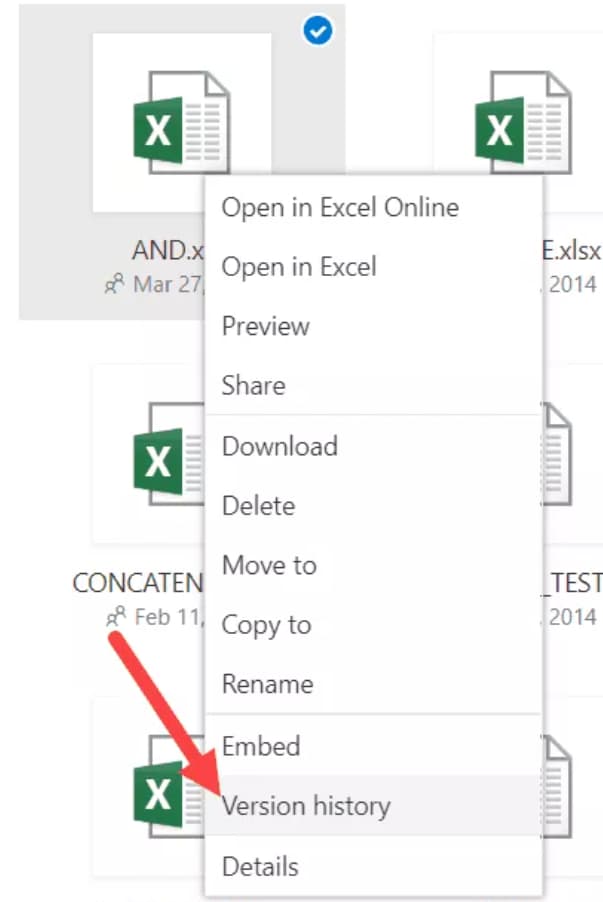 Recover Overwritten Excel File from OneDrive