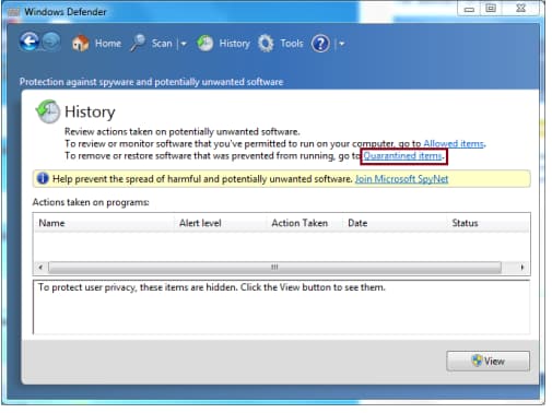 how to restore antivirus deleted files