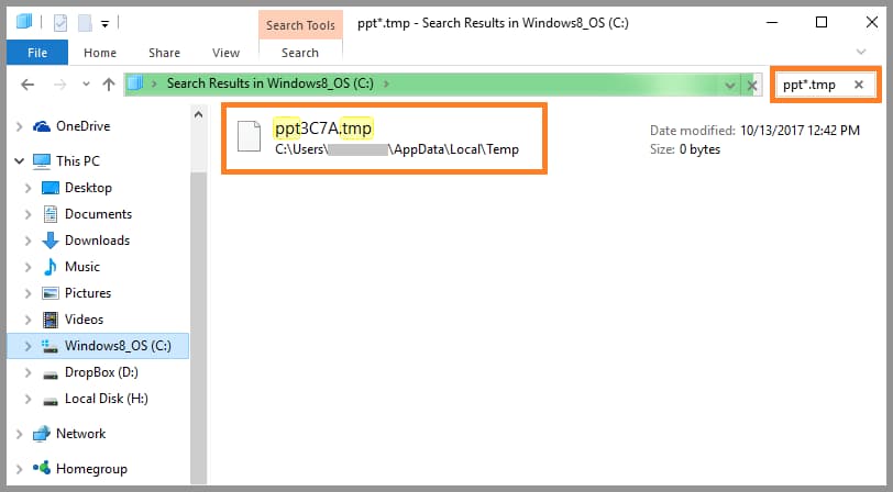 PowerPoint tmp Files