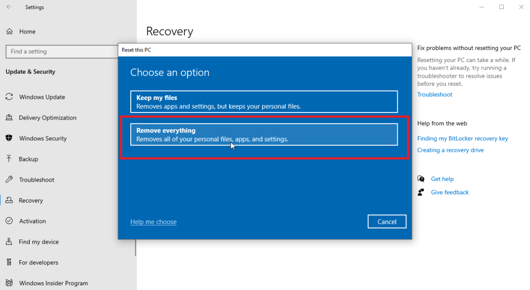 how to permanently delete all data from laptop