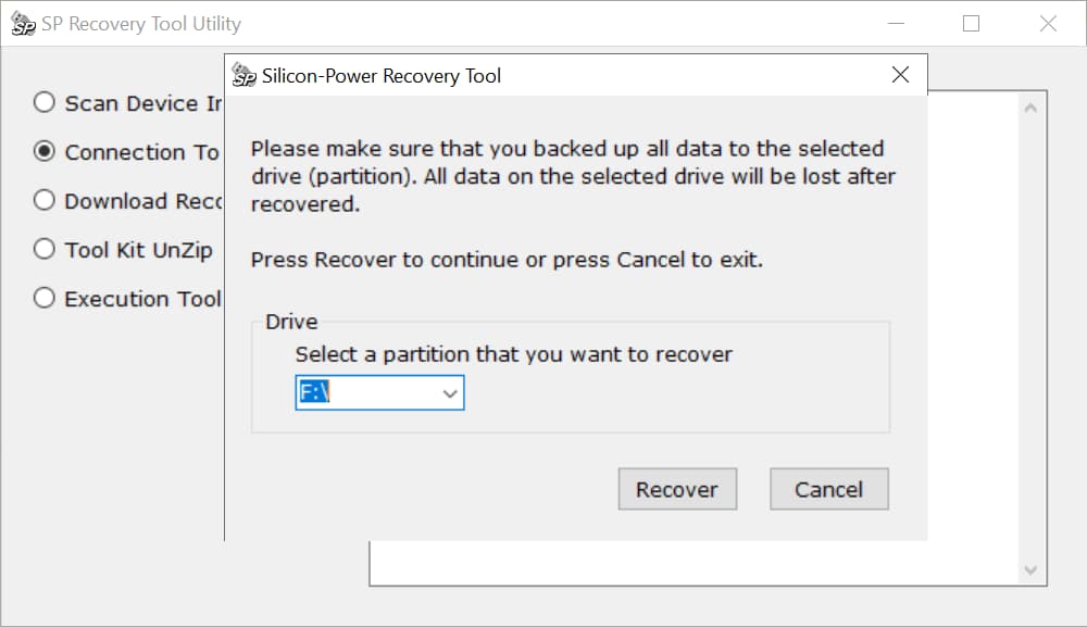 sp usb flash drive recovery software