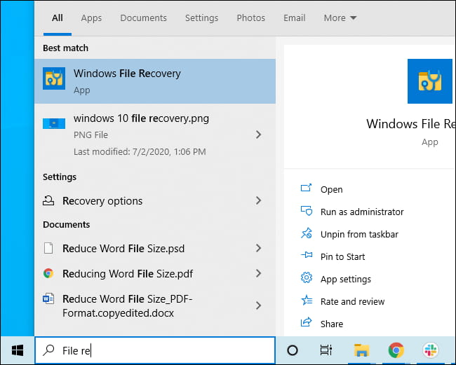 Microsoft data recovery software