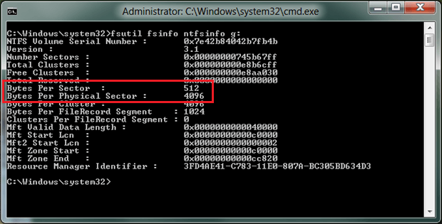 Bytes Per Sector 512