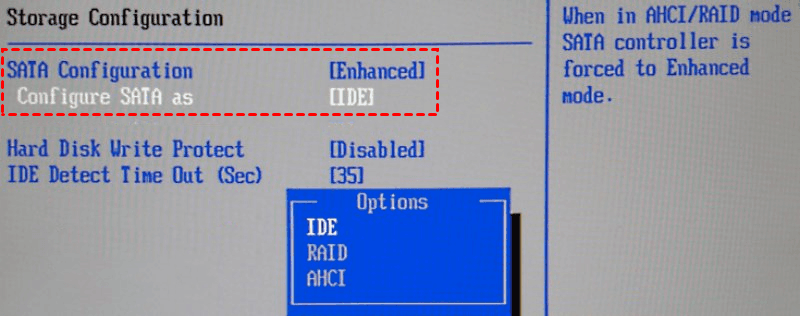 IDE vs RAID vs ACHI