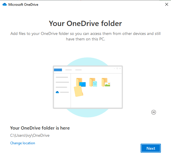 Your OneDrive Folder