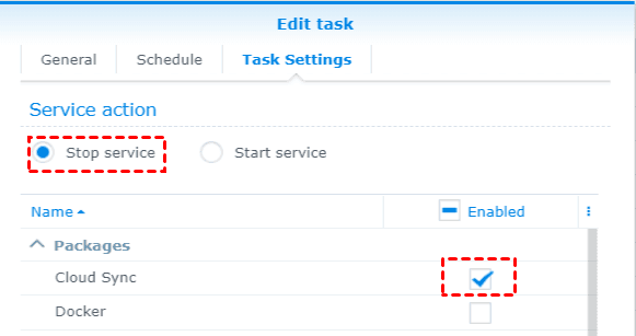 Stop Synology Cloud Sync