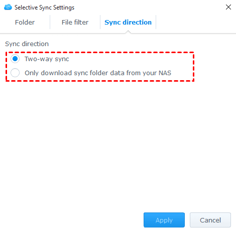 Sync Settings