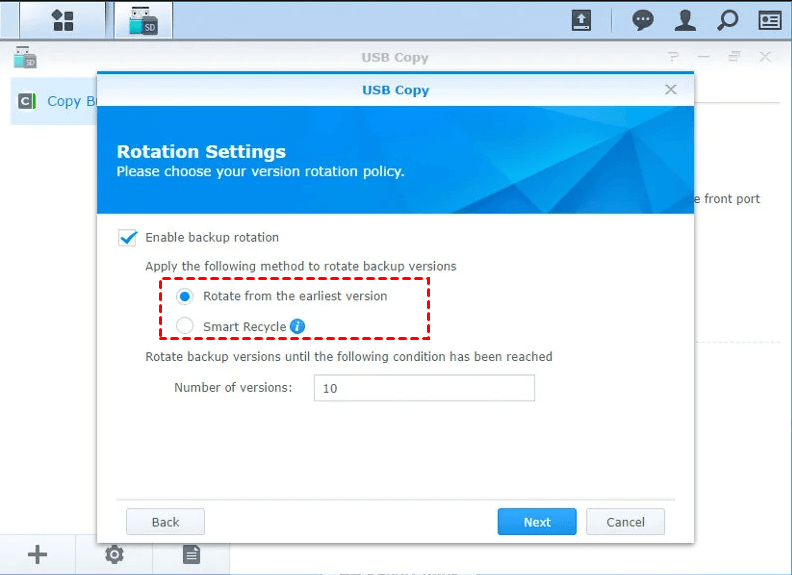 Rotation Settings