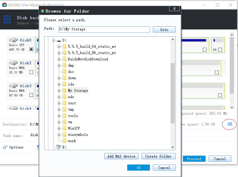 Backup System to Other Location