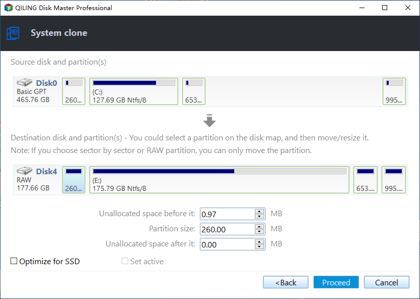 System Clone to Larger Drive