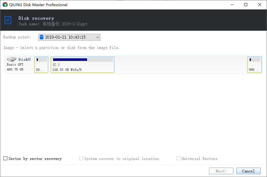 Restore Entire Backup Or Partition