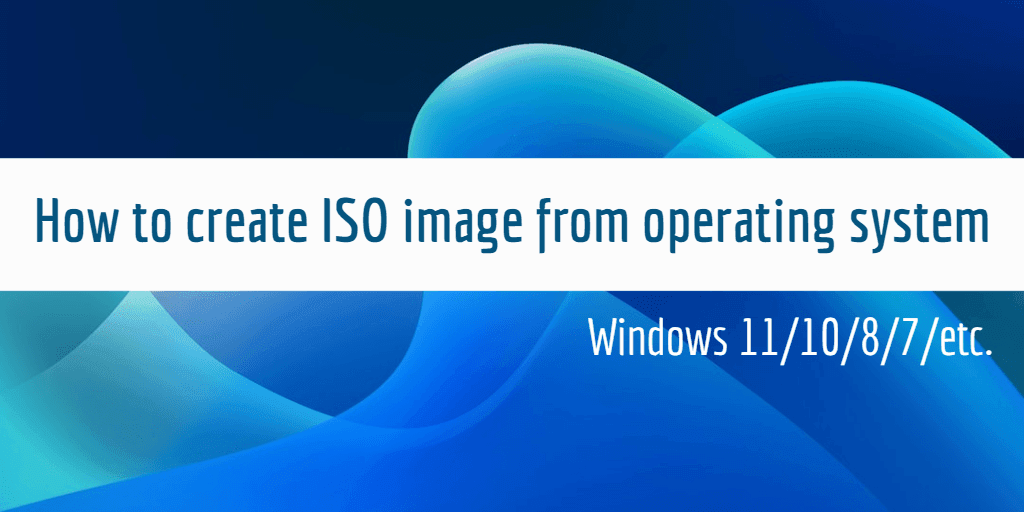 create iso from os