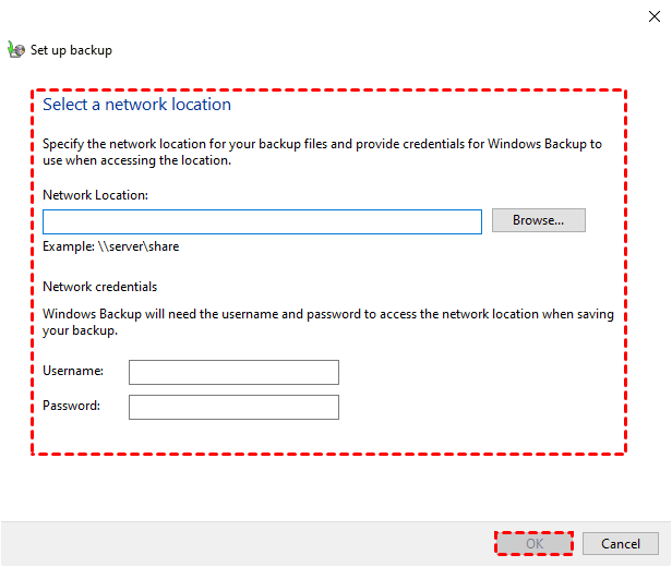 Select Network Location