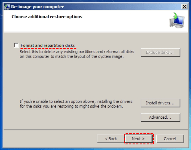 Format and Repartition Disks